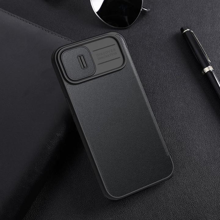 Produktbild Nillkin Qin Pro Leder Case Stoff - Apple iPhone 14 Plus - Blau (Apple iPhone 14 Plus)
