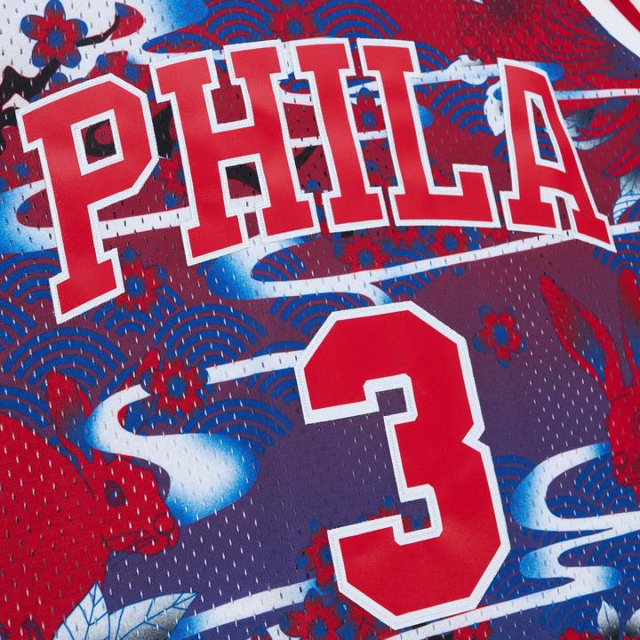 Actual product image Mitchell & Ness Swingman Mesh Jersey Philadelphia 76ers ASIAN Allen Iverson (M)