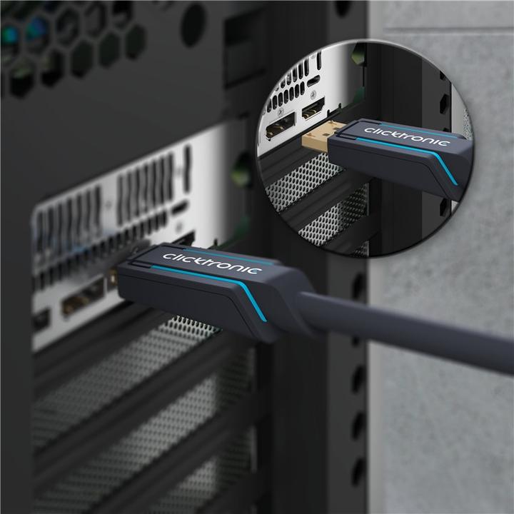 Produktbild clicktronic DisplayPort/HDMI Adapterkabel (1 m, DisplayPort, HDMI)