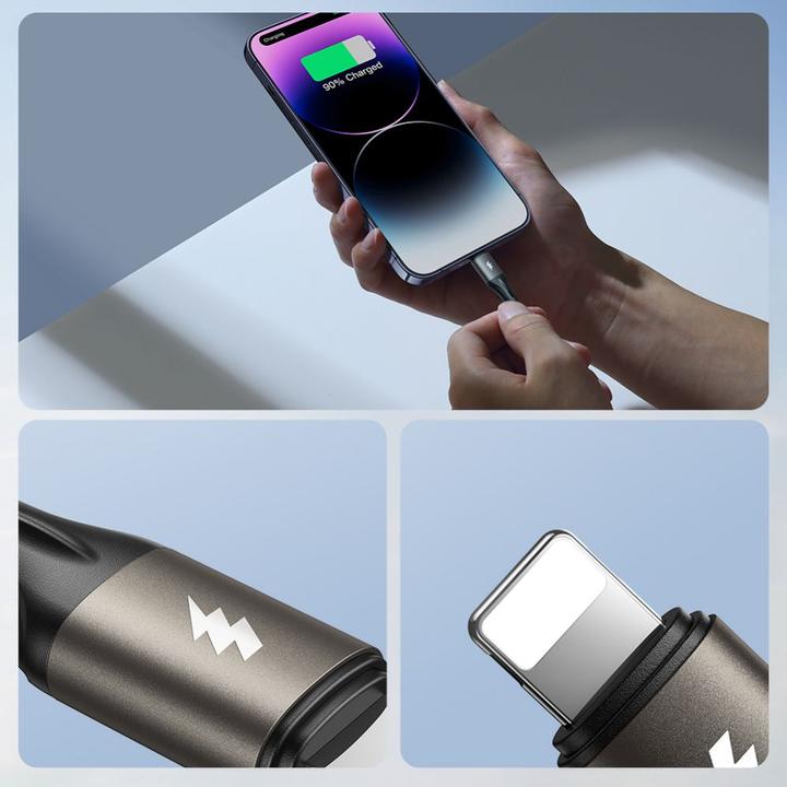 Immagine prodotto Joyroom Cavo di trasferimento rapido USB-A / USB-C Light-Speed ​​ SA25-AC6 100 W 2 m - Nero (2 m)