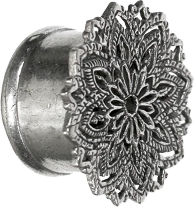 Produktbild Star Piercing Flesh Tunnel silber Margritli (Messing)