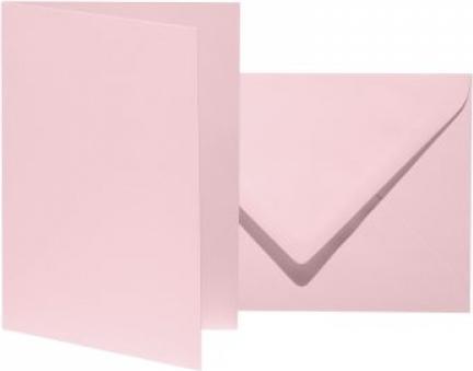 Artoz 10 cartes pliantes avec enveloppes Mosaic DIN B6 rose (10 pcs)