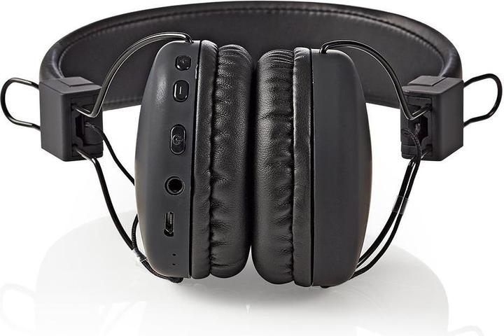Image du produit Nedis Bluetooth supra-auriculaire pliable Microphone intégré Noir, HPBT1100BK, one-Size (15 h, Sans fil)