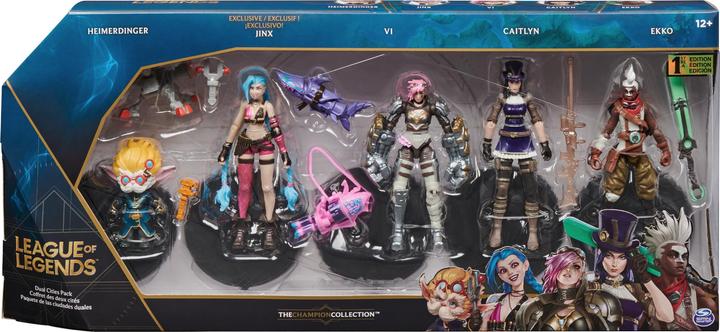 Immagine prodotto Spin Master action figure di League of Legends (Vi, Caitlyn, Ekko, Heimerdinger e l'esclusiva Jinx)
