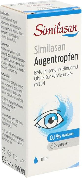 Actual product image Similasan Eye drops with 0,1% hyaluron (10 ml, 10 ml)
