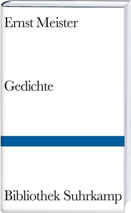 Produktbild Gedichte (Deutsch, Ernst Meister, 2011)