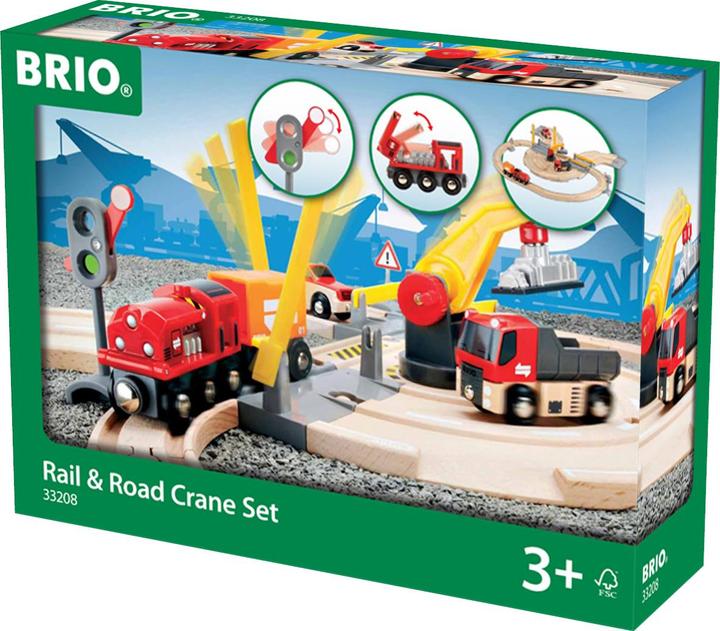Produktbild Brio Strassen und Schienen Kran Set