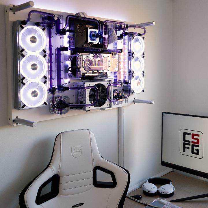 Immagine prodotto Creative Solutions For Gamers CSFG The Crow - custodia da parete - bianco (ATX)