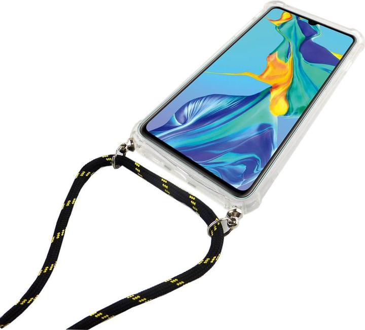 Actual product image König Design Huawei P30 Lite Mobile Phone Chain Case with Strap Case to hang around with Cord Black