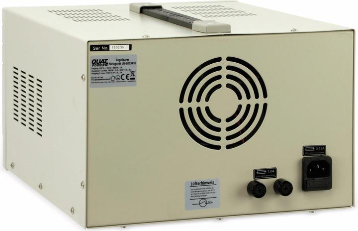 Immagine prodotto QuatPower Alimentatore LN-3003XIII 2x 0...30V-, 0...3A, 5V-/3A, Ser/Par