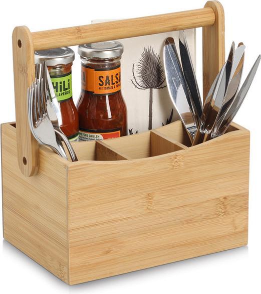 Image du produit Zeller Present Porte-couverts et serviettes Bambou 21.5x14x12/23 cm