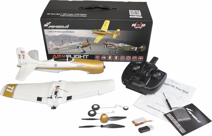 Immagine prodotto Amewi AMXFlight F8F ad ala bassa (Merlo)