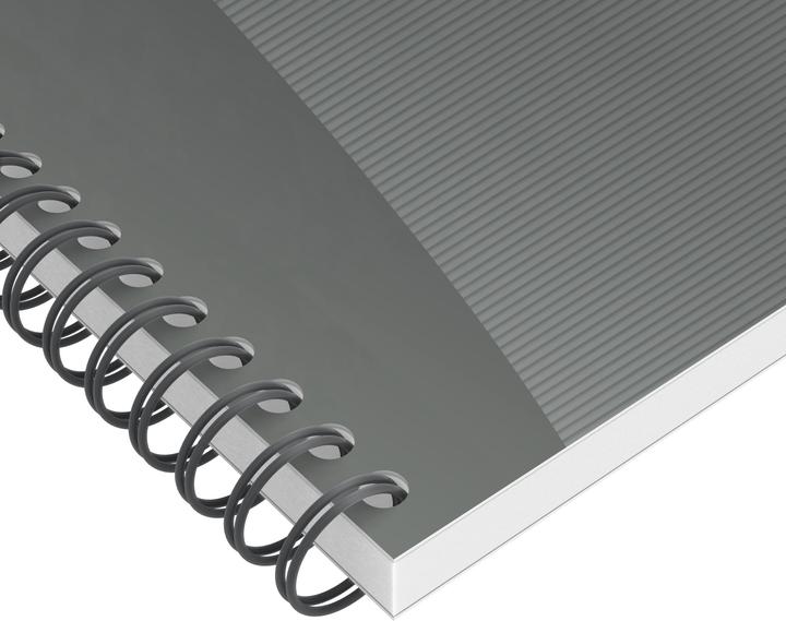Actual product image Oxford Essentials A4 Soft Card Twin-wire Notebook 5mm Squares 180 Pages Assorted Colours SCRIBZEE Compatibl (A4, Checked)