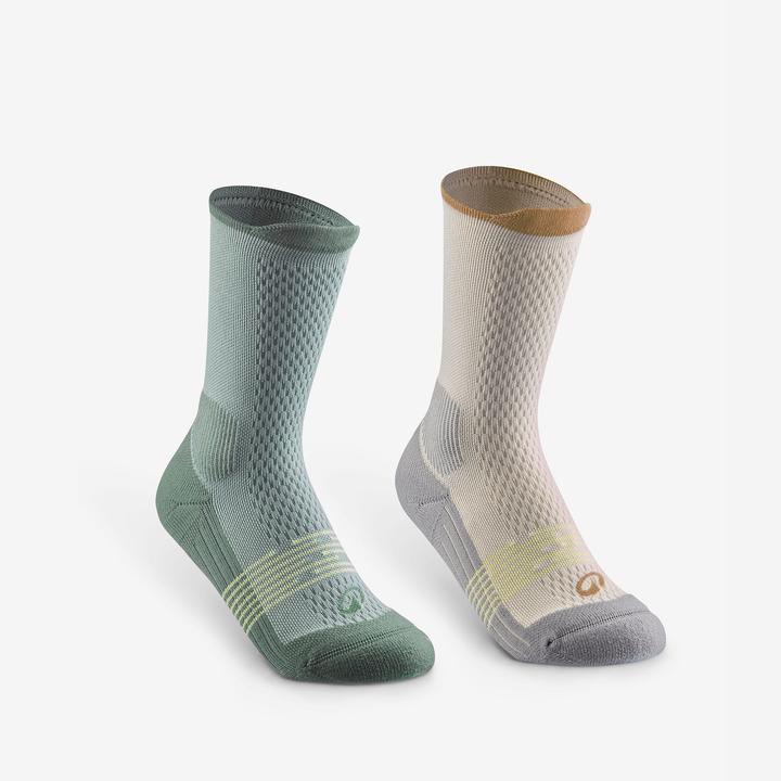 Produktbild Quechua Wandersocken Kinder hoch - Hike 500 grün (27, 30)