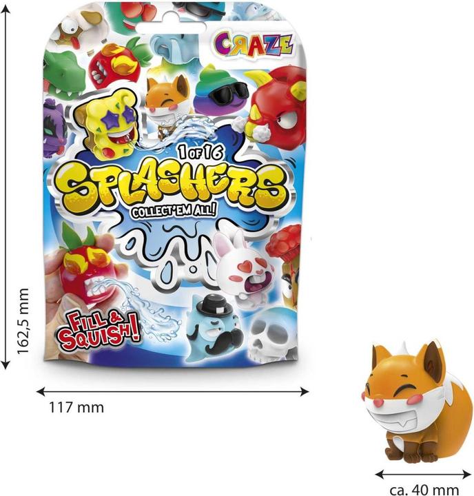 Actual product image Craze Splashers ass.