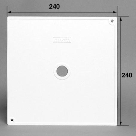 Image du produit OWM Couvercle de skimmer carré blanc, 24x24cm A-5250-520-W
