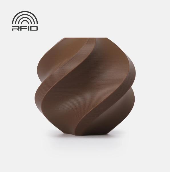 Actual product image Bambu Lab - PLA Basic Refill - Cocoa Brown - 1.75mm (PLA, 1.75 mm, Brown)