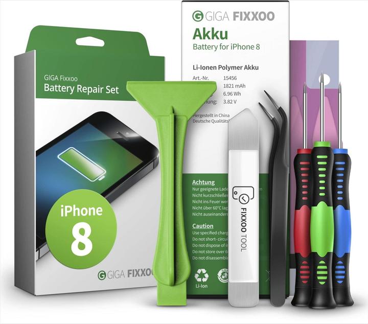 Giga Fixxoo Reparaturset Akku iPhone 8