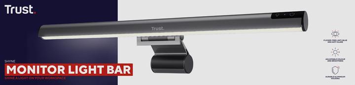 Trust Barre d'éclairage pour écran LED Shyne - Noir