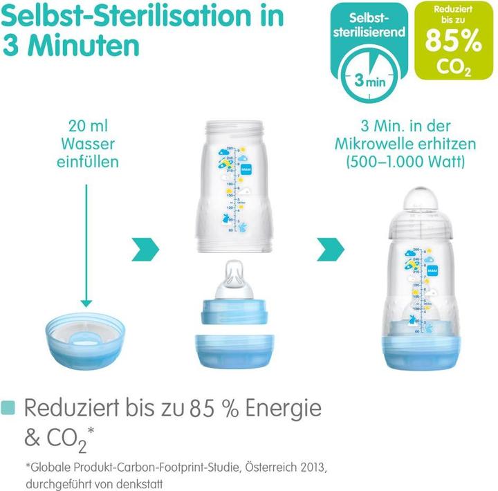 Produktbild MAM Easy Start Starter Set S, 0+ M, blau (420 ml)