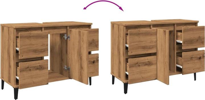 Actual product image VidaXL Badschrank (80 x 33 x 60 cm)