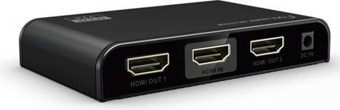 Image du produit Deltaco Adaptateur HDMI HDMI 2.0, 4K, UltraHD, 3D, HDCP 2.2, noir