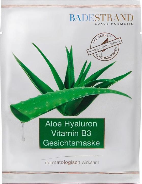 Immagine prodotto Badestrand Maschera viso all'aloe e ialurone vitamina B3 (20 ml)