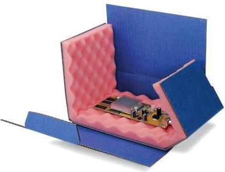Actual product image Transpak Chipbox dimensions 200x140x50mm corrugated cardboard blue (40 x)
