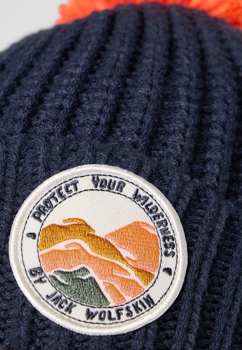 Actual product image Jack Wolfskin Kid's Pompom Badge Beanie (S)