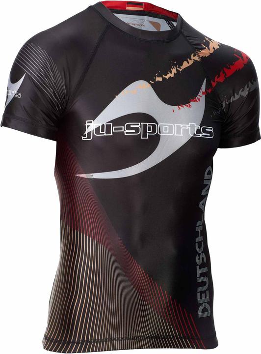Image du produit Ju-Sports Rashguard Pro C18 Germany manches courtes noir (XL)
