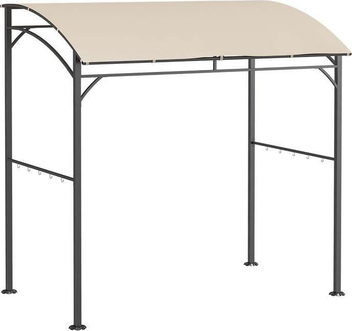 Produktbild Swisshandel24 Grillpavillon, Regenschutz, UV-beständig, mit Haken, Stahl, Polyester, Beige, 215 x 150 x 220 cm (215 cm, 150 cm)