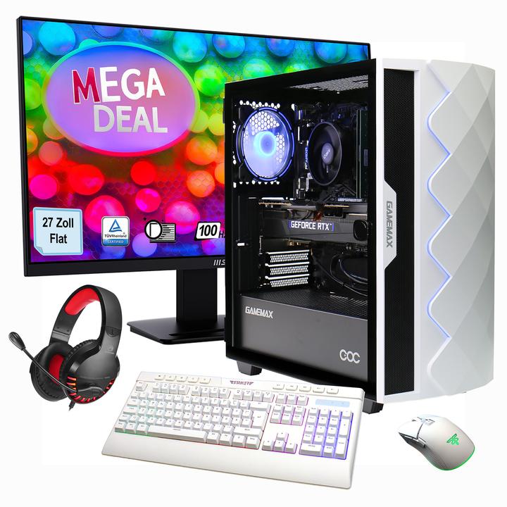 Image du produit Hyrican MegaDeal Diamond WT-Set (Intel Core i7-14700F, 32 Go, 1000 Go, GeForce RTX 4070 Super)