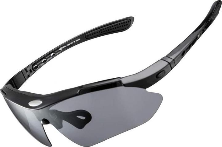 Immagine prodotto Rockbros 10003 occhiali da ciclismo polarizzati - nero (Nero, Nero)