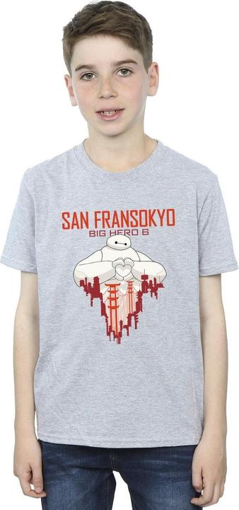 Produktbild Disney Big Hero 6 Baymax San Fransokyo Heart TShirt Jungen (140, 146)