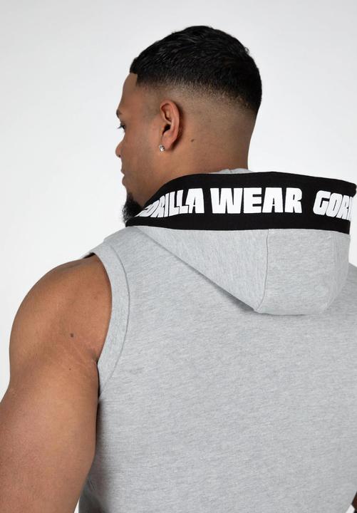 Immagine prodotto Gorilla Wear Canotta con cappuccio Milwaukee Zip - Grigio (S)