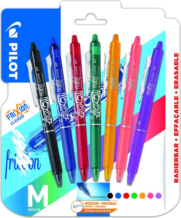 Produktbild Pilot FriXion Clicker (Mehrfarbig, 7 x)