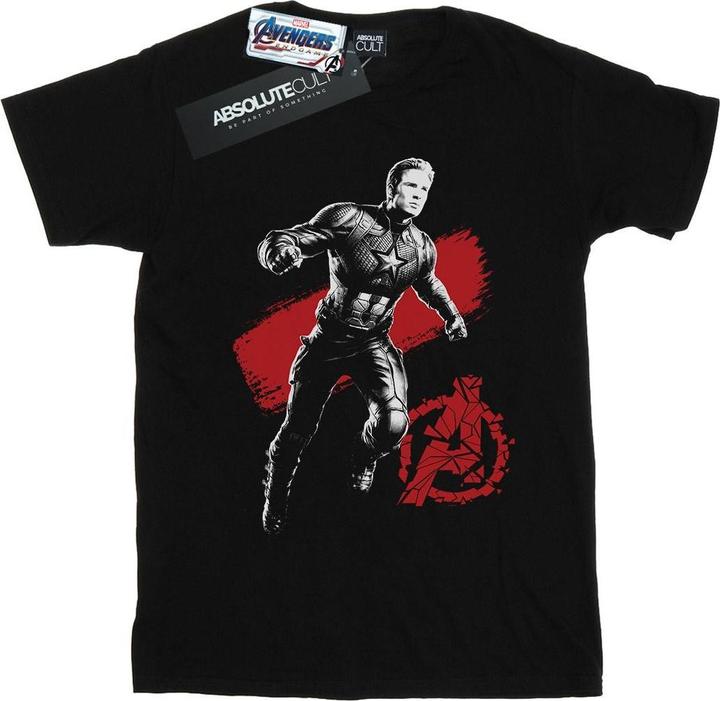 Avengers Endgame Mono Captain America TShirt (L)