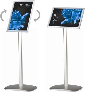 Actual product image Update Displays Information stand silver DIN A3