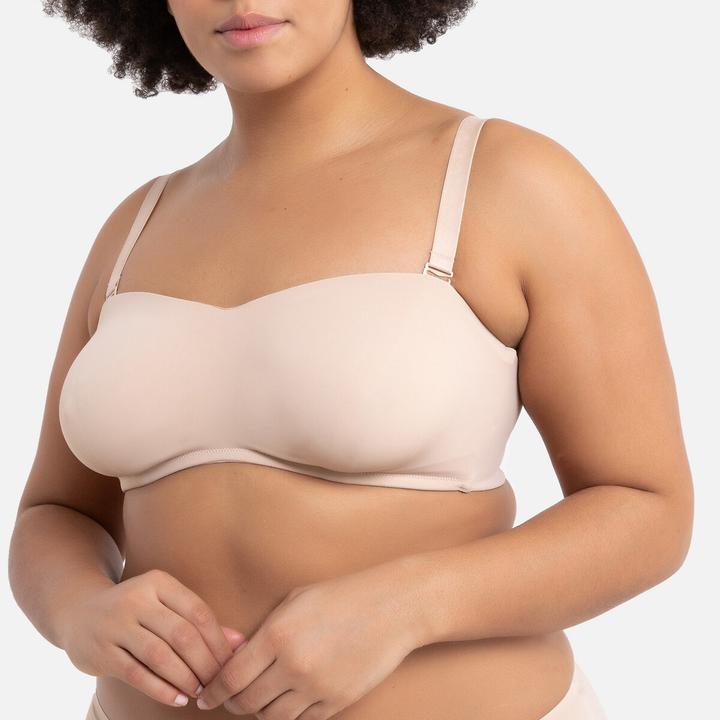 Image du produit La Redoute Collections Soutien-gorge bandeau en microfibre (105 F)