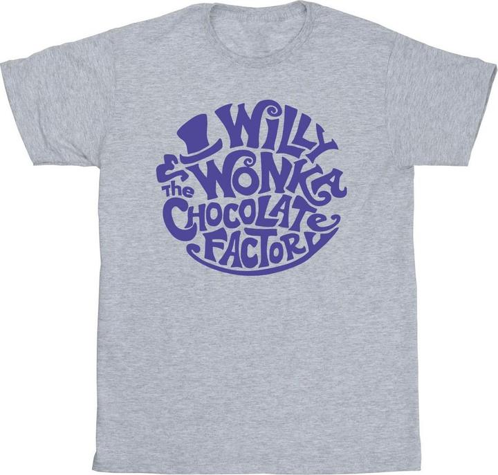 Immagine prodotto Willy Wonka & the Chocolate Factory Typed Logo Maglietta Ragazze (104)