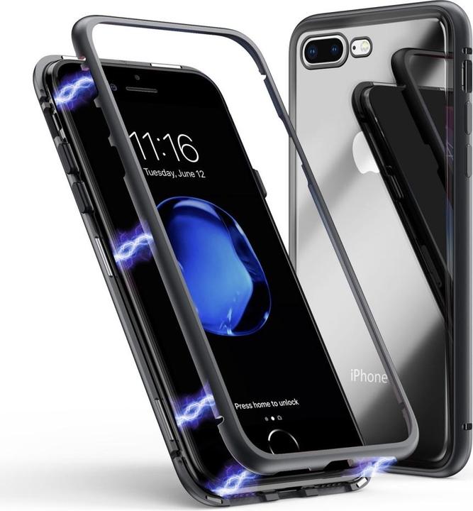 G-Case Apple iPhone 7 Plus Aluminium Magnetic Glass Backcover Hülle (Apple iPhone 7 Plus)