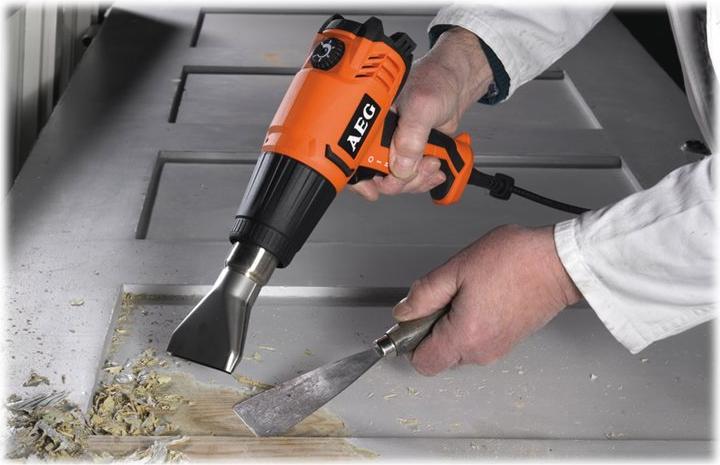 Actual product image AEG HG 600 VK, Black, Metallic, Orange, 434 l/min, 600 °C, 345 l/min, 90 °C, AC