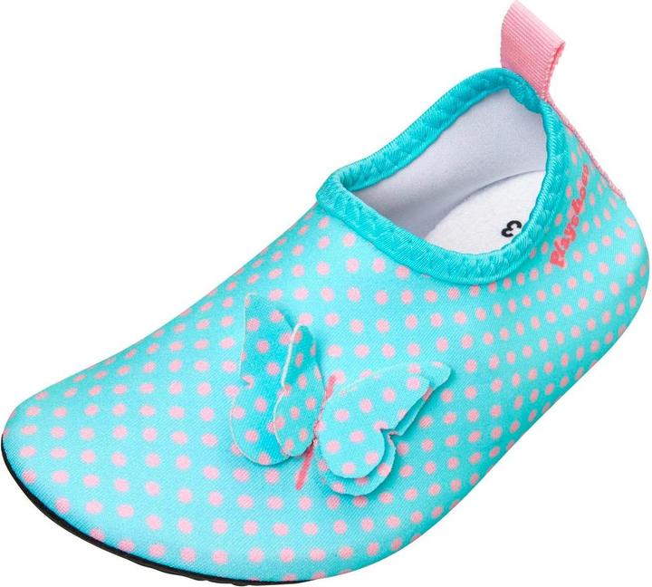 Produktbild Playshoes Badeschuhe Barfuss Schmetterling Rosa/Türkis Gr. 22-23 (22)