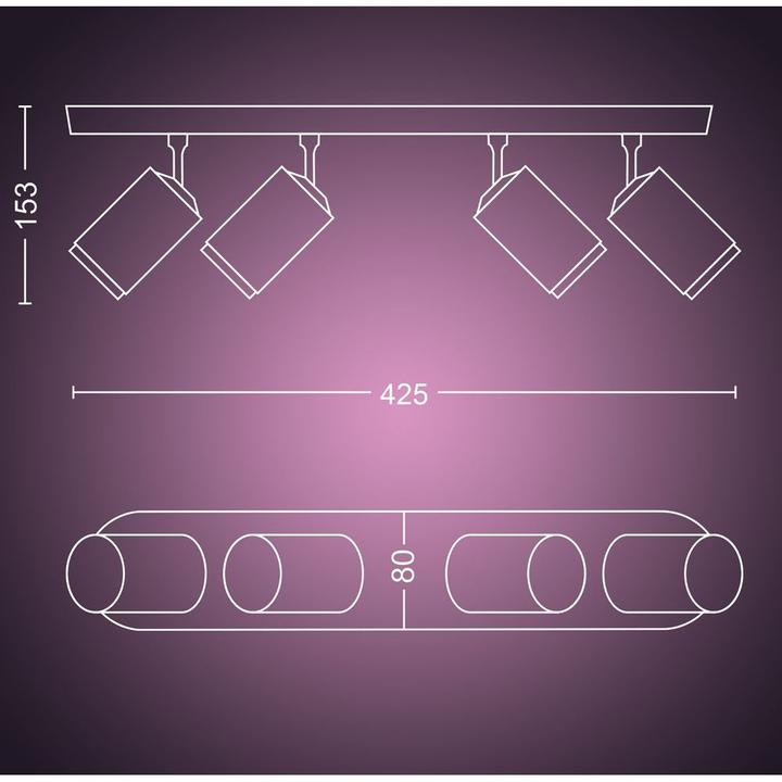 Produktbild Philips Hue Fugato Basis BT (1400 lm, GU10)