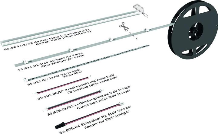 Immagine prodotto Halemeier Stair Stringer per Nastro LED Versa Stair 120 / 12 V (200 cm, Interno)