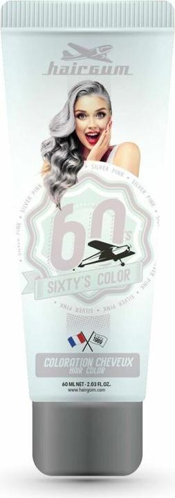 Hairgum SIXTY'S COLOR hair color #silver pink 60 ml (#Silver Pink)
