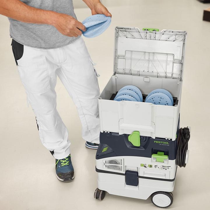 Actual product image Festool Systainer³ d'abrasifs SYS-STF D150 GR set (P80, P180, P220, P60, P120, P150)