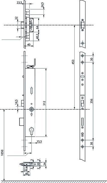 Produktbild effeff Mehrfachverriegelung 819NE OF elektromechanisch