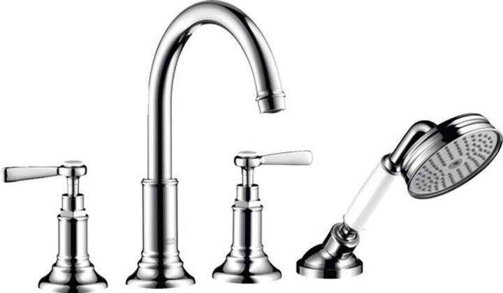 Actual product image Axor MONTREUX 4-hole bath tub edge fitting, lever handles, 196mm projection