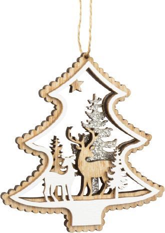 Produktbild Bekos Edler Holz-Baumschmuck mit Intarsien 3-teilig